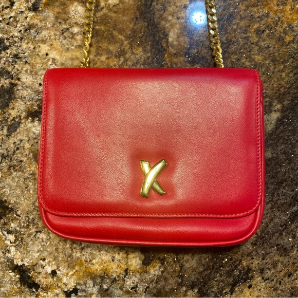 Vintage Paloma Picasso Scarlet Crossbody Bag with Gold Accent - Picture 10 of 10